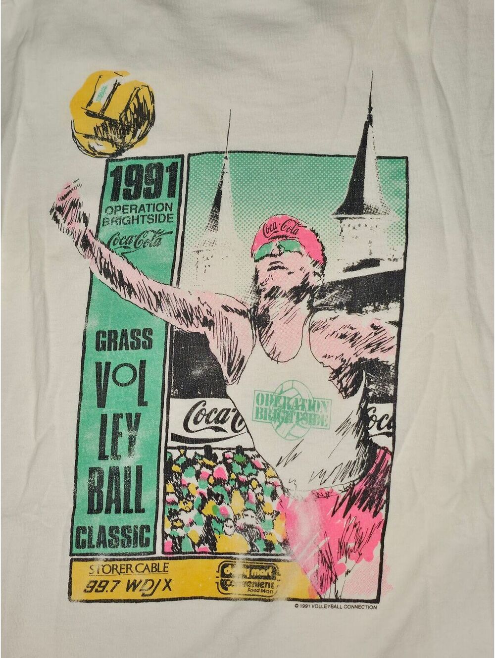 90s Coca-Cola Operation Brightside Volleyball Classics Tee